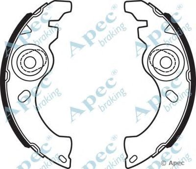 APEC BRAKING shu731 -  Комплект тормозных колодок
